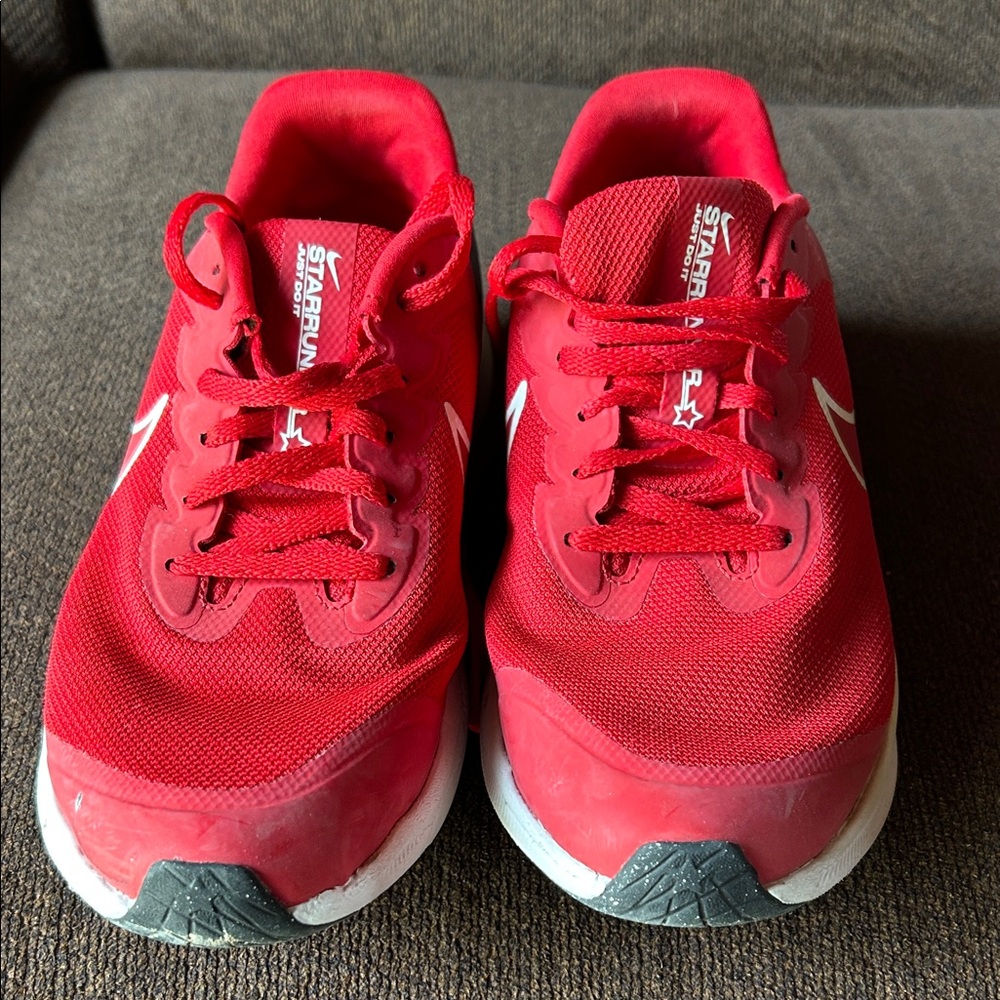 Nike Red Starrunner Sneakers - Men's Athletic Shoes